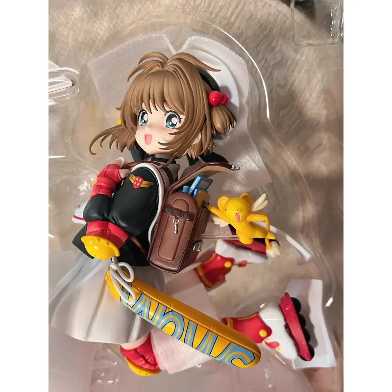 24-hour Shipping Action Figure Cardcaptor Sakura Kinomoto Sakura Statue Anime Figure Collectible Model Toys Decoration Gift