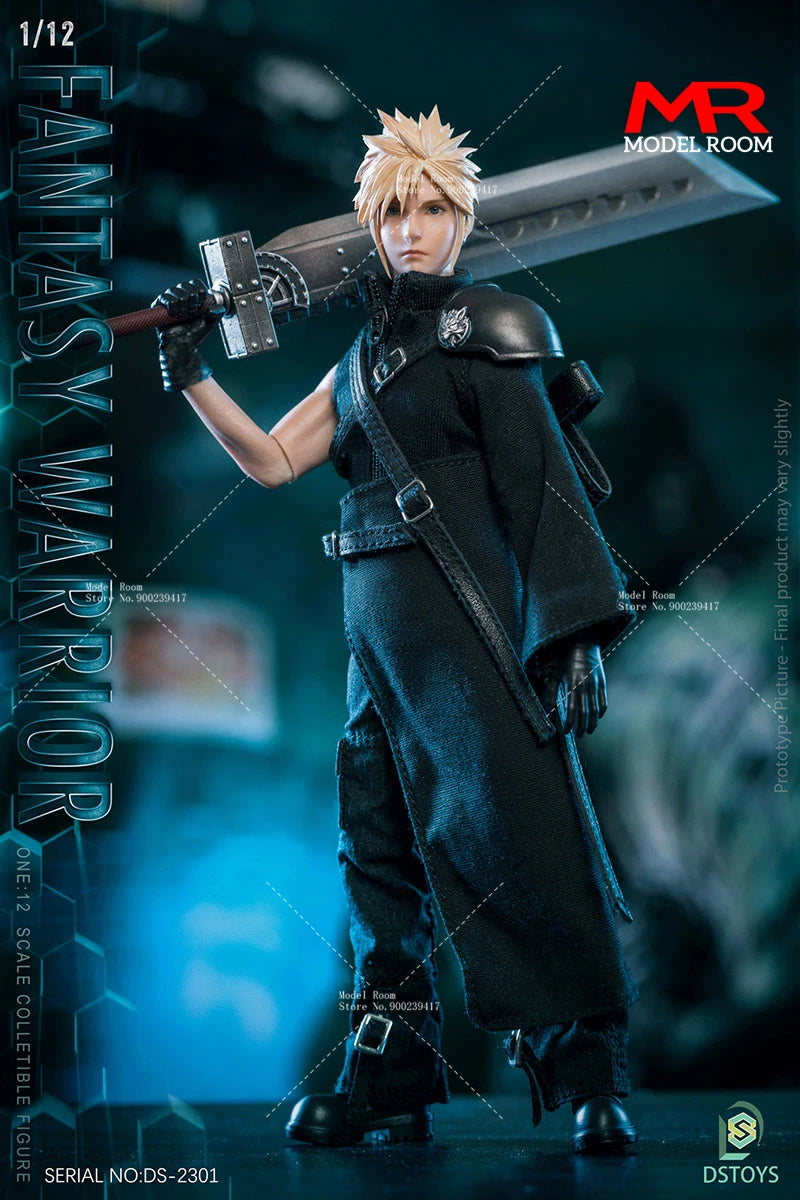 DSTOYS DS-2301 1/12 Fantasy Warrior Cloud Action Figure 6-inch Male Soldier Action Figurine Toy Full Set Collectible Model