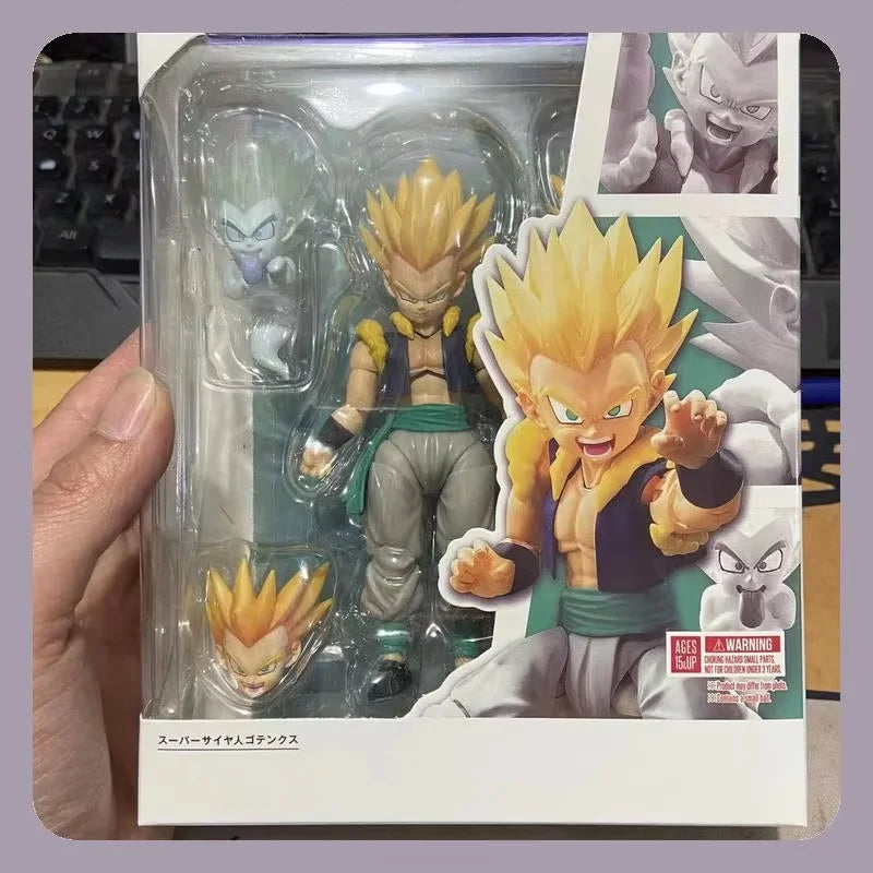 Super Saiyan Gotenks Dragon Ball Anime Articulated Figure Model Statue Collection Desktop Decoration Toy Gift for Fans