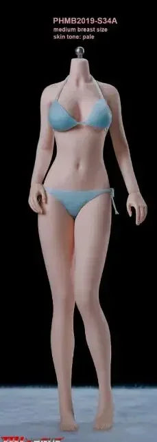 TBLeague S34 S35 S36 S37 1/6 Scale Female Soldier Super Flexible Seamless Body Figure with Head Action Figure Doll