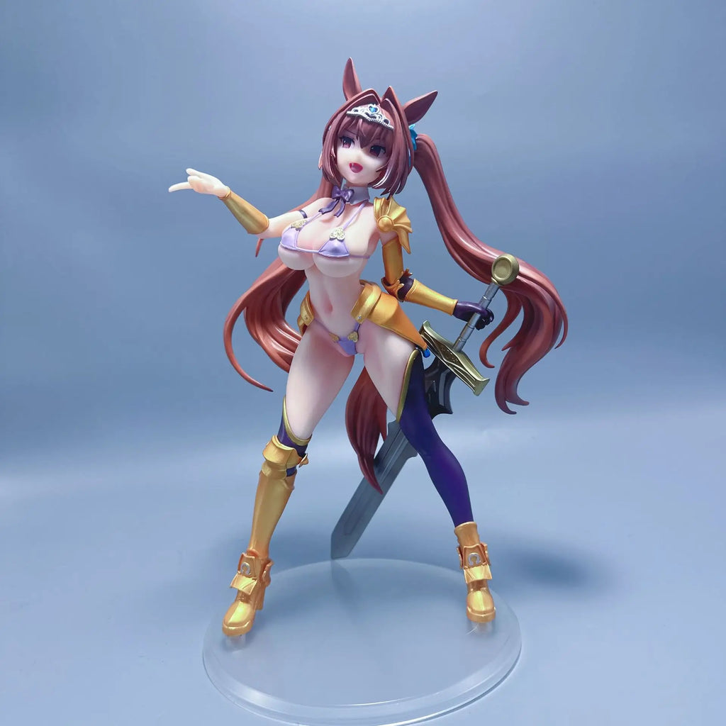 25cm Pretty Derby Daiwa Scarlet Shining Swimsuit Ver. Gold Or Silver Standing Pose Anime Pvc Figure Statue Gift
