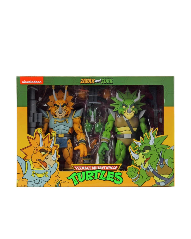 NECA 54159 Toys Teenage Mutant Ninja Turtles Zarax And Zork 2-Pack 18 cm Action Figure Original Anime Doll Model Collection Gift