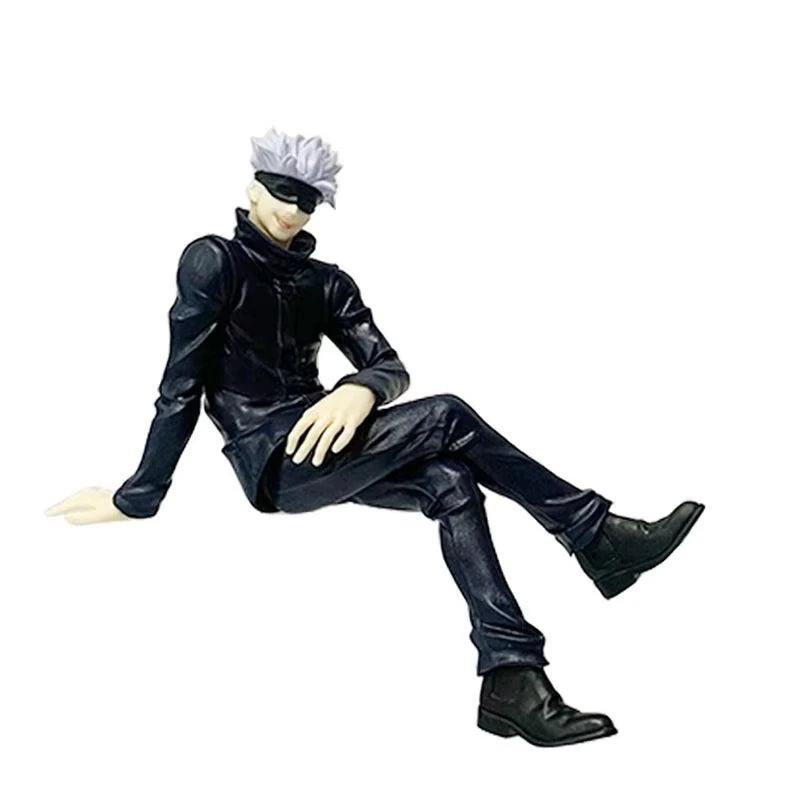 Hot Jujutsu Kaisen Anime Figure Sitting Satoru Gojo Figure Collection Model PVC Action Figures Anime Decoration Toys Gifts