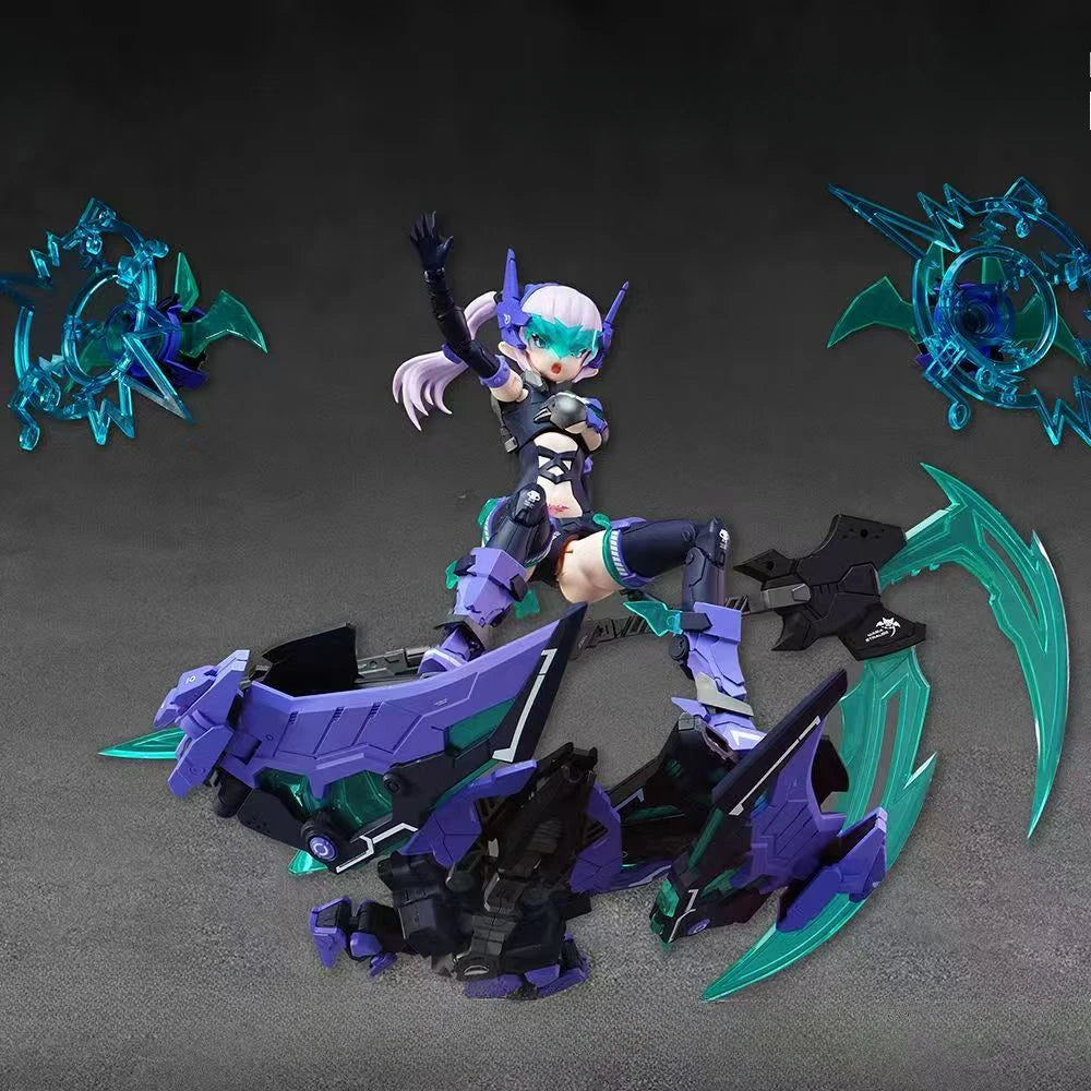Nuclear Energy Matrix Cyber Forest Fantasy Girl Cyber Sound Blast Bat Assembled Action Doll Model