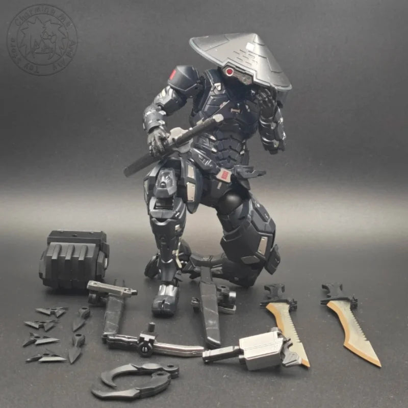 In Stock Premium Black Fighter Finished Action Figure Human Machine Snake Eyes Sc001 Finished Articulated Model Figure Toy Gifts