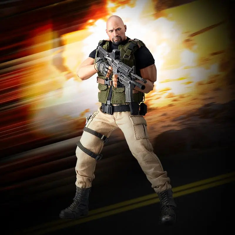 Beast Kingdom Universal Fast and Furious Dwayne Johnson Periphery Soldier Action Doll Model