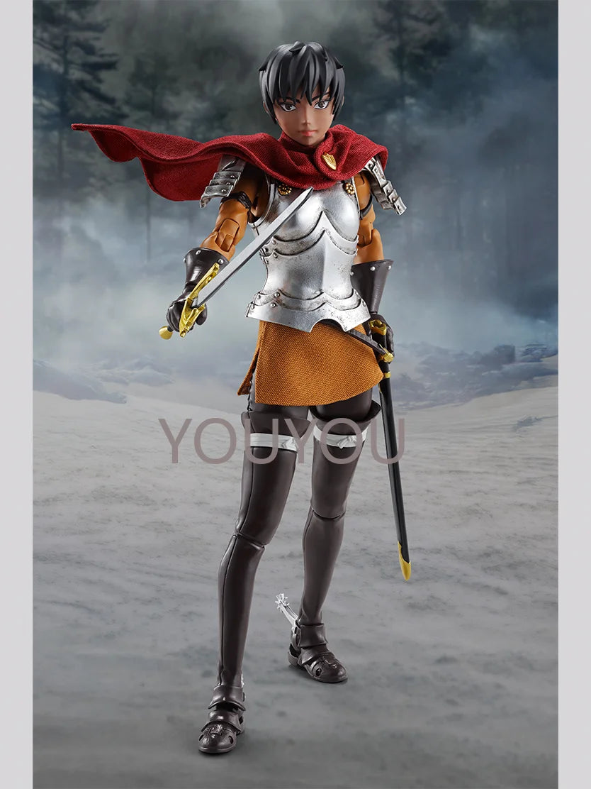 Original BANDAI S.H.Figuarts Casca Caska Band of The Hawk Berserk Anime Figure Toys PVC Movable Joint