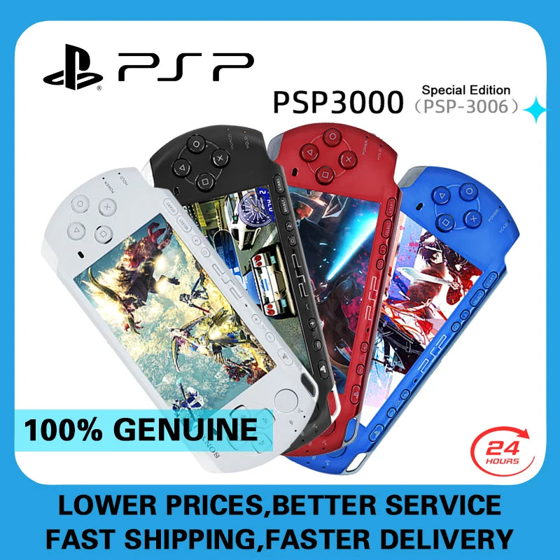 Original Sony psp 3000 Handheld Game Console (PSP-3006) psp sony 3000 PlayStation PSP3000 Game Console (Including games)