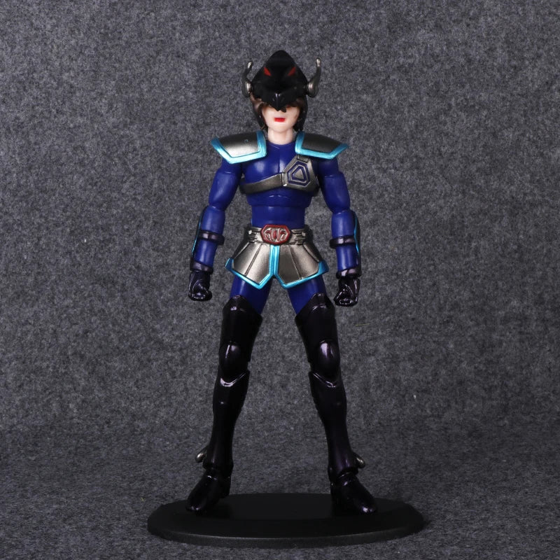 19CM Anime Saint Seiya Black Sanits Figure Multiple Models Standing Posture Animation Model Toys Gifts Collection Decoration