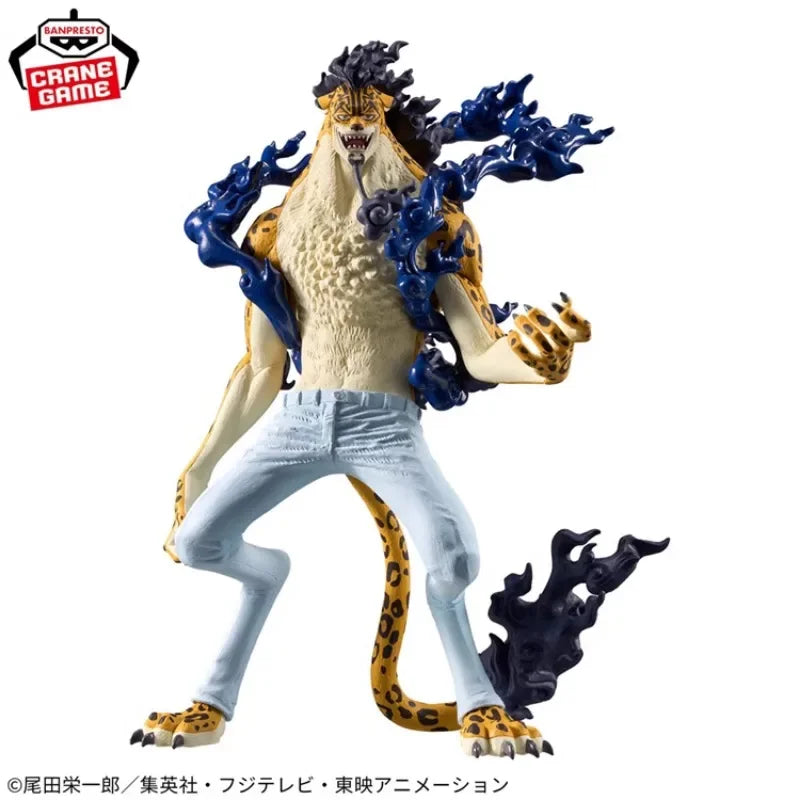 Bandai Original Banpresto Anime One Piece KOA King of Artist Rob Lucci Leopard PVC Actionfigur Modell Sammlerstück Geschenk