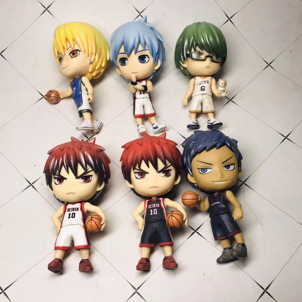 10CM Anime Kuroko's Basketball Kise Ryouta Figure Kagami Taiga Standing Model Toy Gift Aomine Daiki Aciton Figure Set Doll