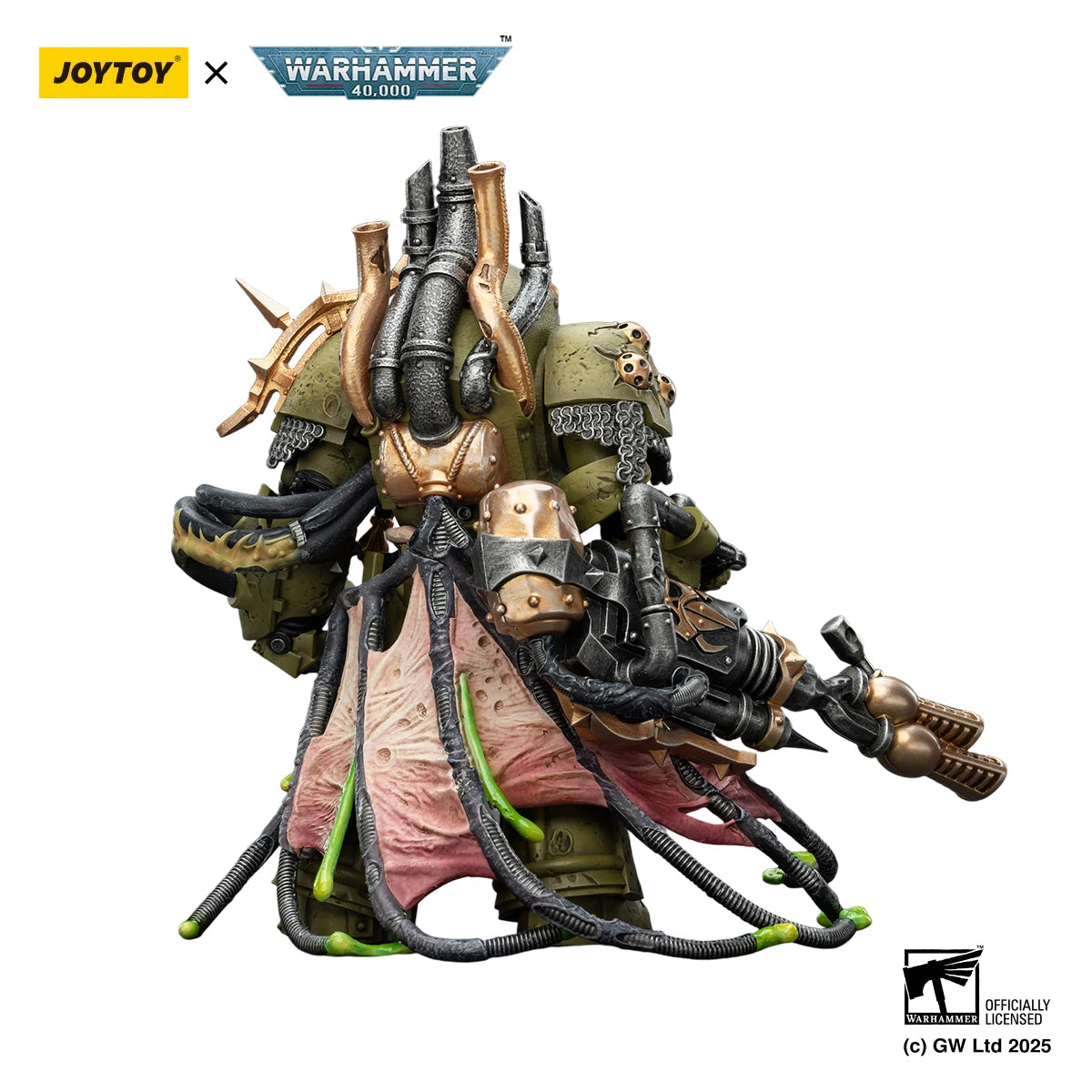 JOYTOY Warhammer 40,000 Death Guard Foul Blightspawn Death Guard Lord of Virulence 1/18 Action Figure Collectible Model Toys
