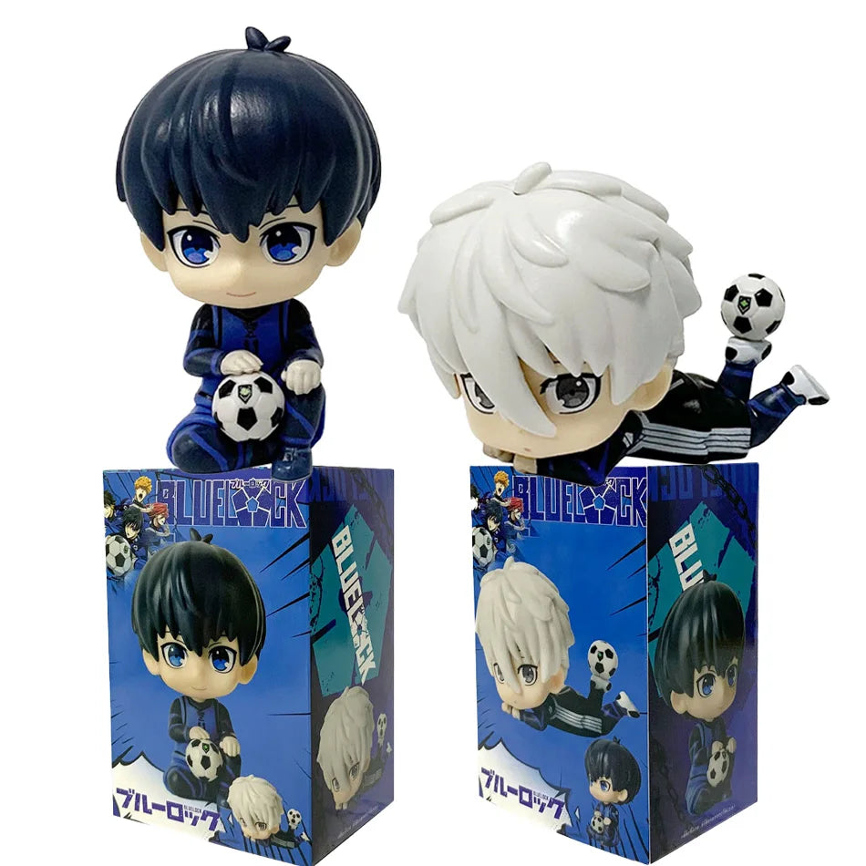 2026 New BLUE LOCK Action Figures Isagi Yoichi Nagi Seishiro Anime Figure Q Version Figurine PVC Collectible Model Kids Doll Toy