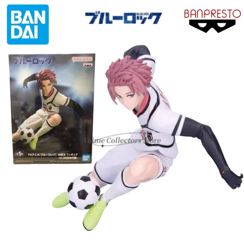 Original Bandai BLUE LOCK Nagi Seishiro Rin Itoshi Isagi Yoichi Itoshi Sae Chigiri Hyoma Shidou Ryuusei Anime Action Figure Toys