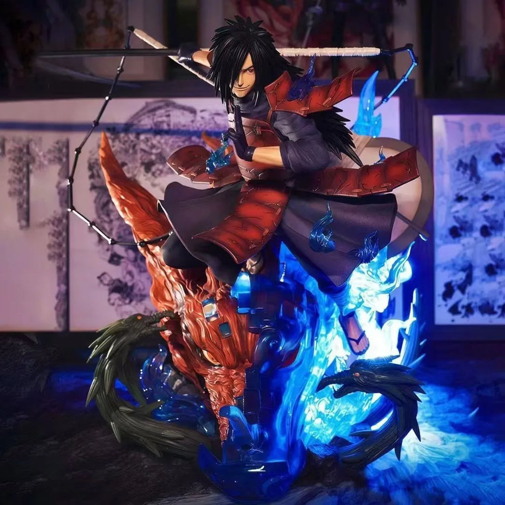 Statue Brother Jt Uchiha Madara Figure Full Fuel Injection Cartoon Animation Figurine Ornaments Acgn Model Gift