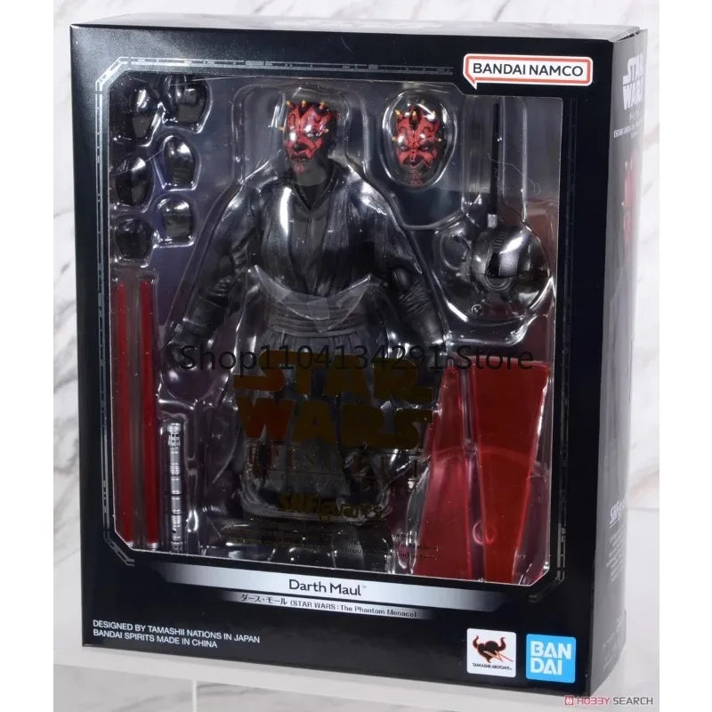 Bandai Original S.H.Figuarts Star Wars Anime Figure Darth Maul Action Figure Toys for Boys Girls Kids Children Birthday Gifts