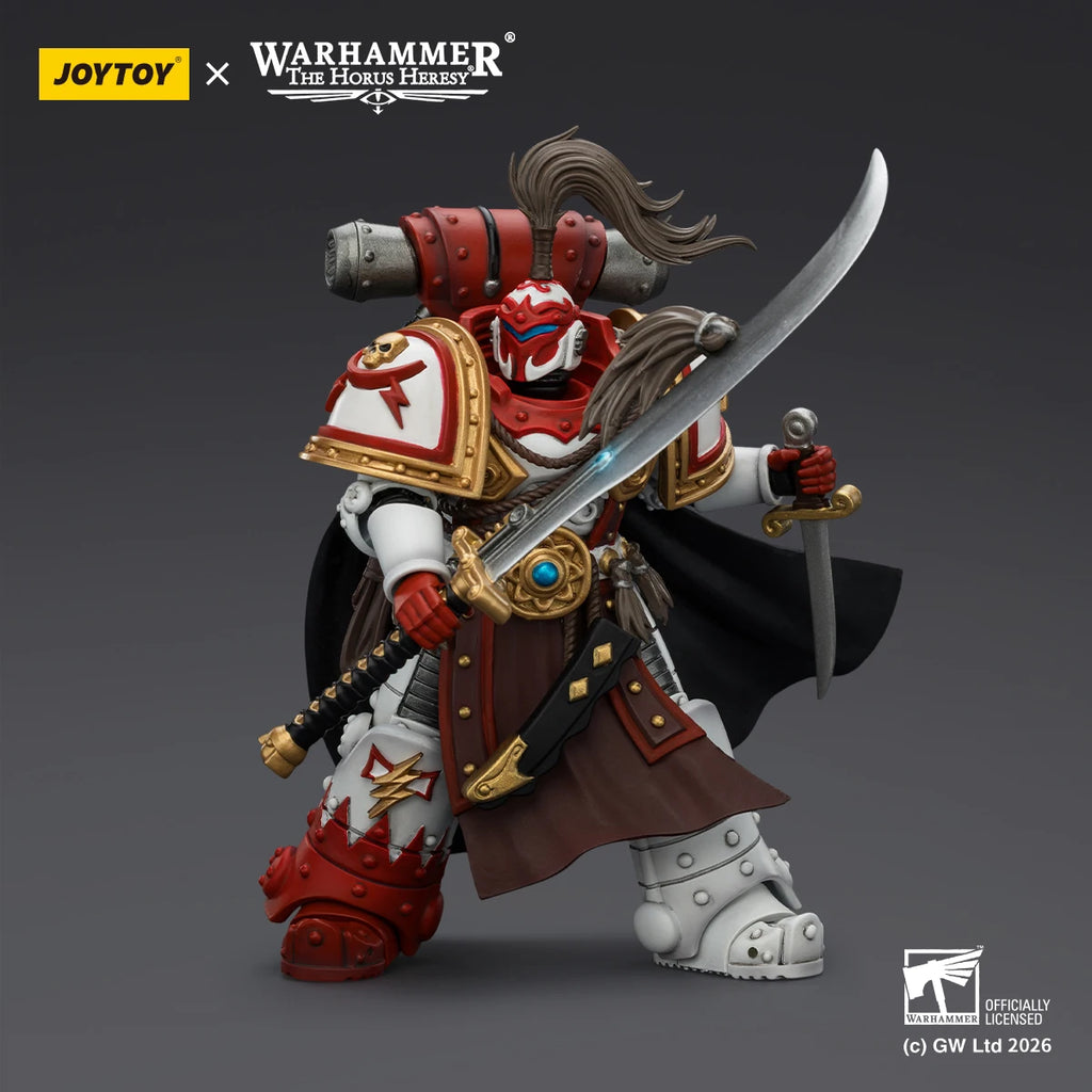 【Pre-sale】JOYTOY Warhammer 40K White Scars Hibou Khan, Seeker of Atonement 1/18 Action Figure Model Toy