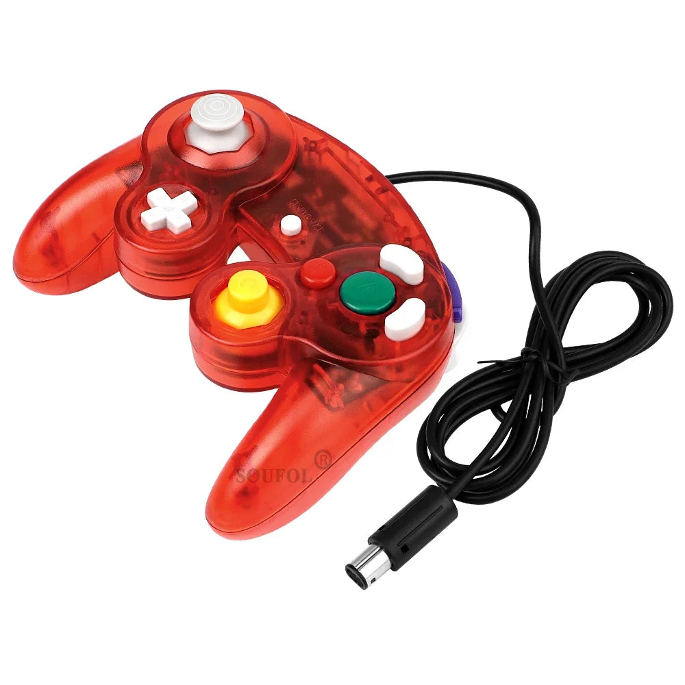 Replacement Transparent Game Controller Joystick Gamepad Wired For NGC GameCube Video Game Console Dropshpping