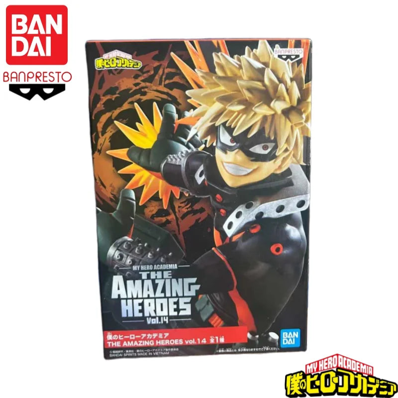 In Stock Original Bandai Banpresto My Hero Academia Bakugou Katsuki Anime Characters Model Toy Birthday Present Garage