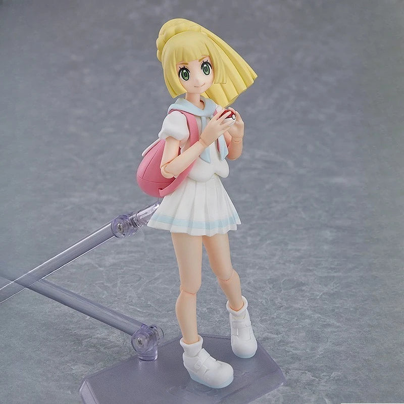 Max Original Figma Series《Pokémon Lillie, Go for It!》Anime Action Figure Assembly Model Toys Collectible Model Ornaments Gifts