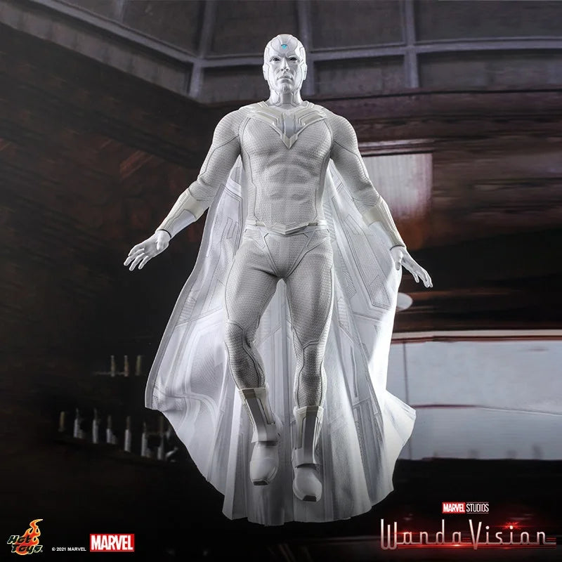 HotToys White Vision 1:6 Collectible Action Figure Premium Poseable Model from WandaVision Gift for Adult Collectors