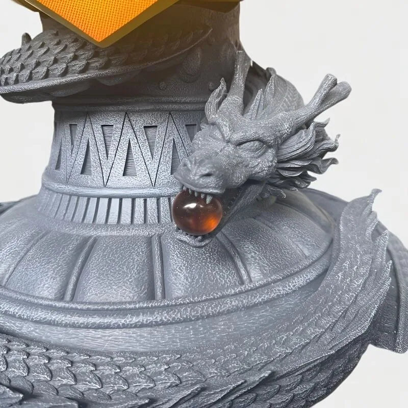 90cm Dragon Ball Figure Son Goku Half-body Statue Can Glow Anime Collection Model Resin Desktop Ornaments Children Toys Gift