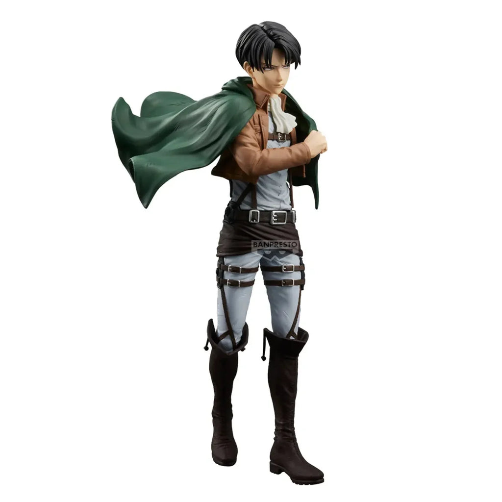 In Stock Original BANDAI BANPRESTO Grandista Attack on Titan Levi Ackerman PVC Anime Action Collections Model Toy Figures