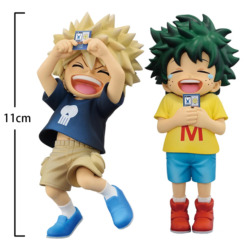 Anime MHA Figure Bakugo Boku Midoriya Izuku Action Figure cute Q-version model Collection Anime Hero Katsuki Bakugo figura Gifts
