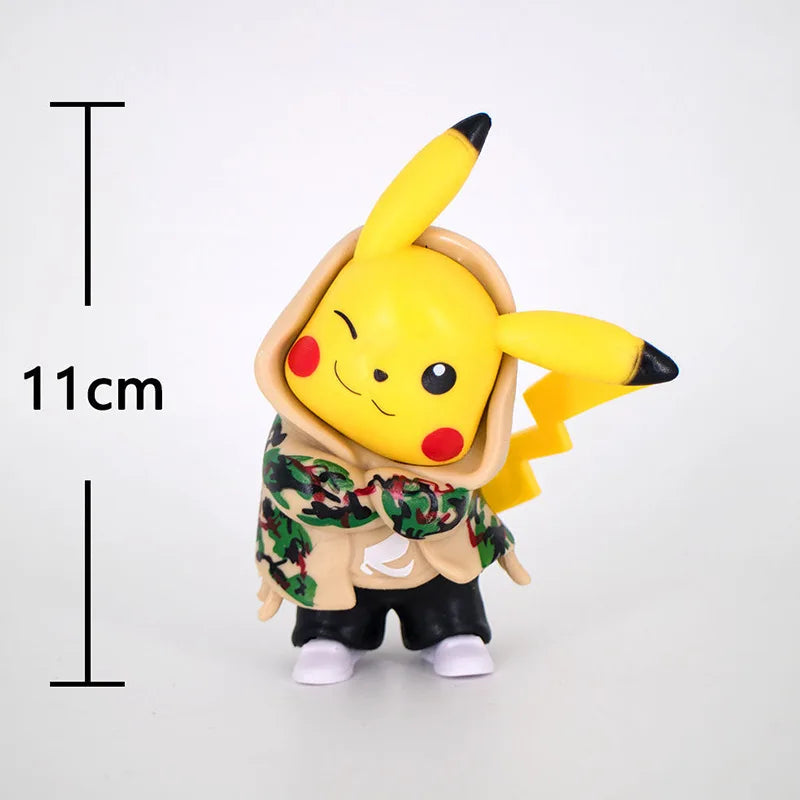 Pokemon Pikachu Psyduck Doll Anime Action Figure Cute Toy Car Desk Q Figural Merchandise Decoration Model Children Birthday Gift