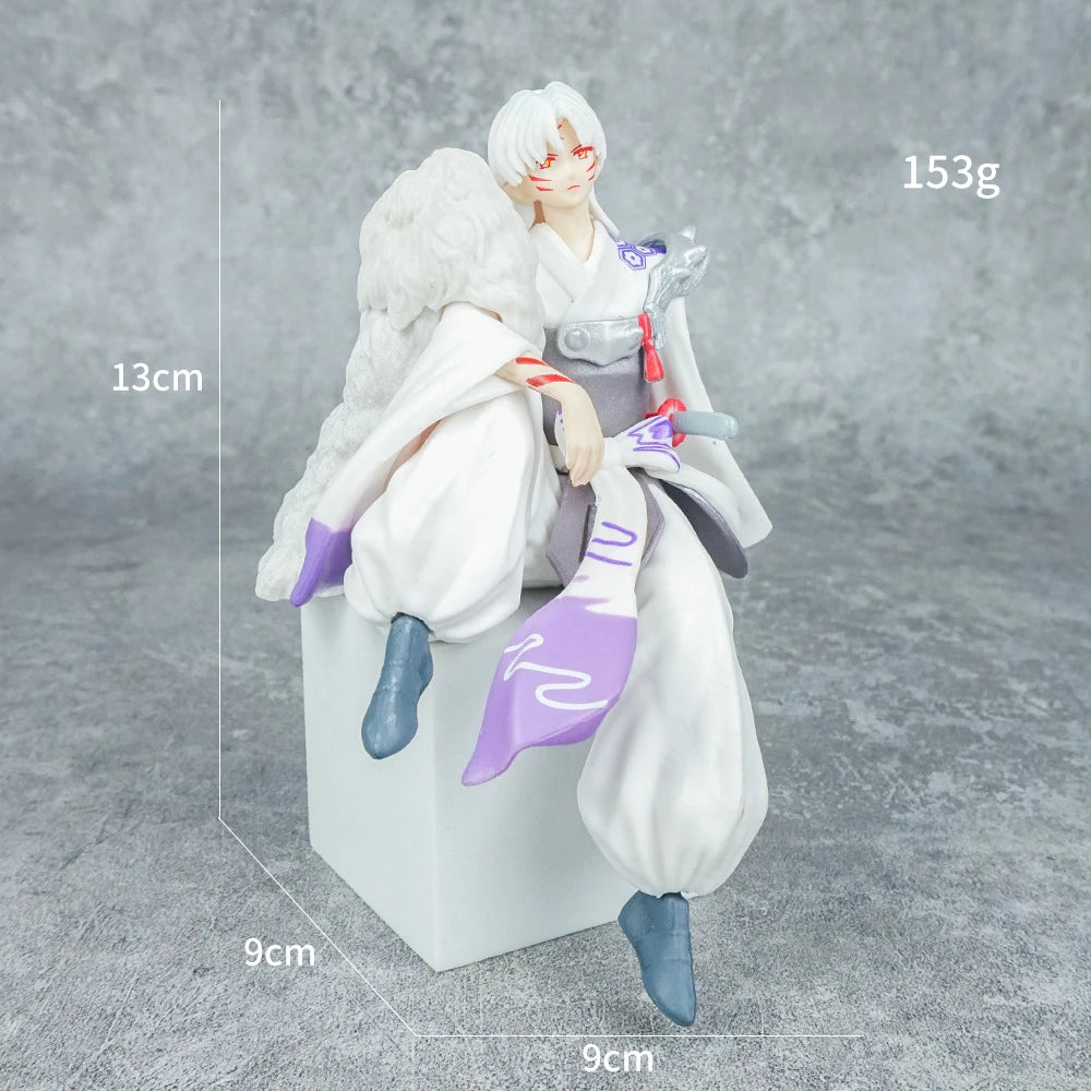 Anime Inuyasha Sesshoumaru Dekoration Ornamente Action Figure Sammlung Modell Spielzeug für Kinder Geburtstag Spielzeug Weihnachten Gif