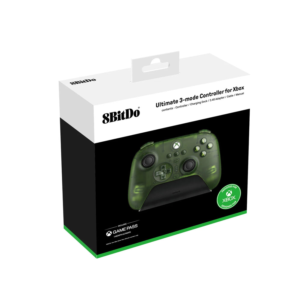 8BitDo Ultimate 3-mode Controller Gamepad with Hall Effect Joysticks for Xbox Series X S, Xbox One, PC Windows 10 11 and Android