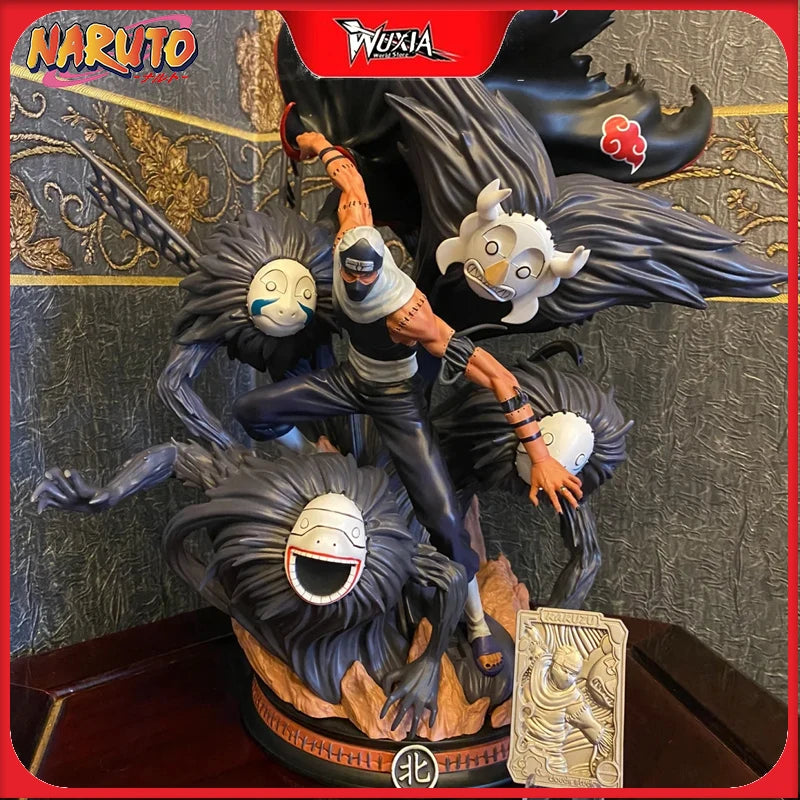 42-44cm Naruto CS Akatsuki Kakuzu and Sasori GK Diorama Statue Epic Large Anime Scene Model Box Collection Gift for Adult Fans
