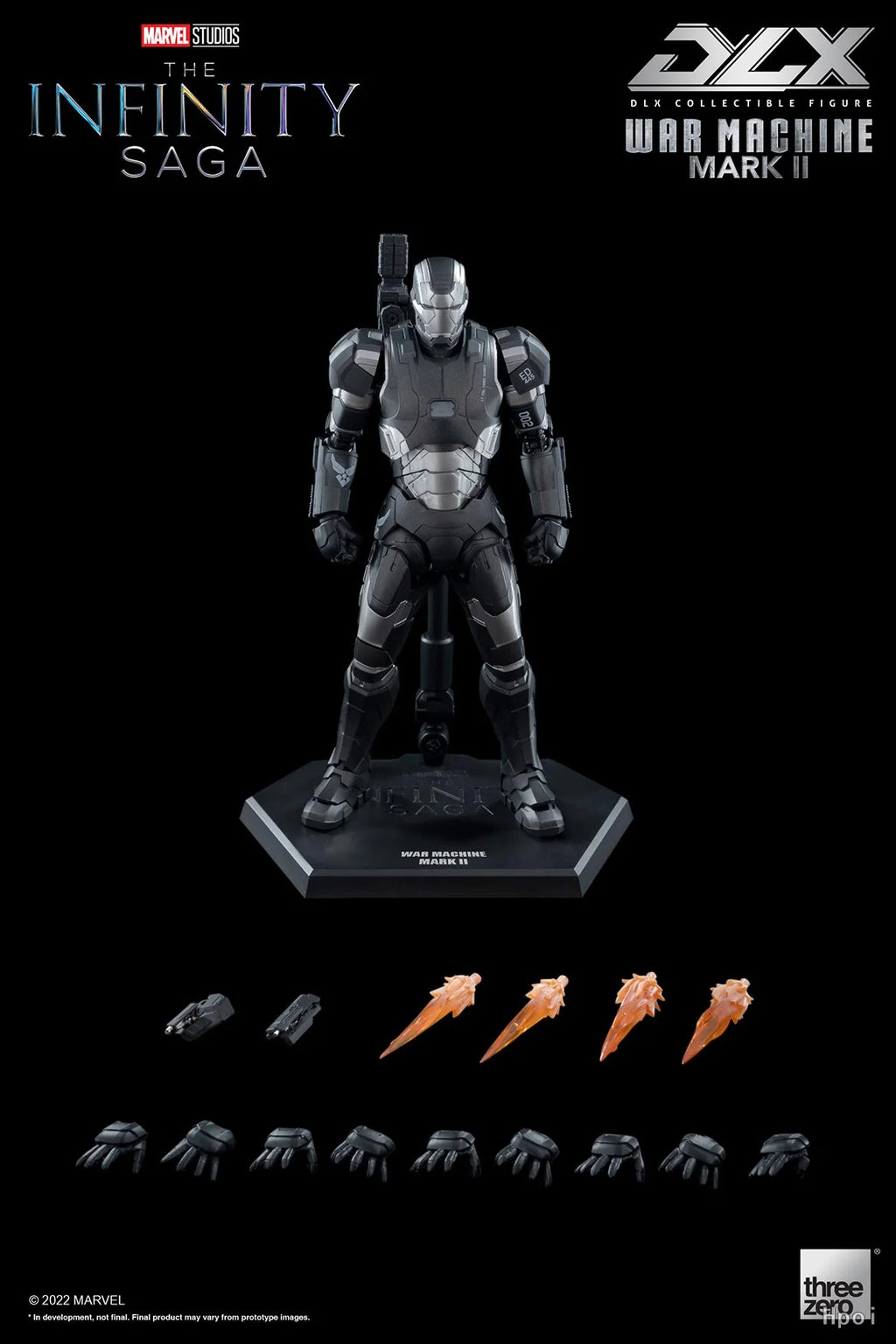 【MT】threezero Marvel 3Z0478 DLX Marvel Studios: The Infinity Saga War Machine Mark 2 Action Figure Toy Gifts