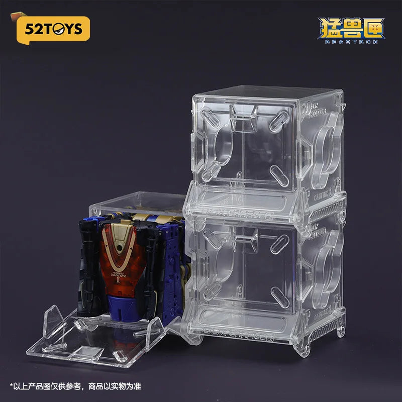 Original 52toys Beast Box Series Abyss Spiral Corner Stone Deformed Assembled Model Mecha Action Figure For Boy Customized Gift