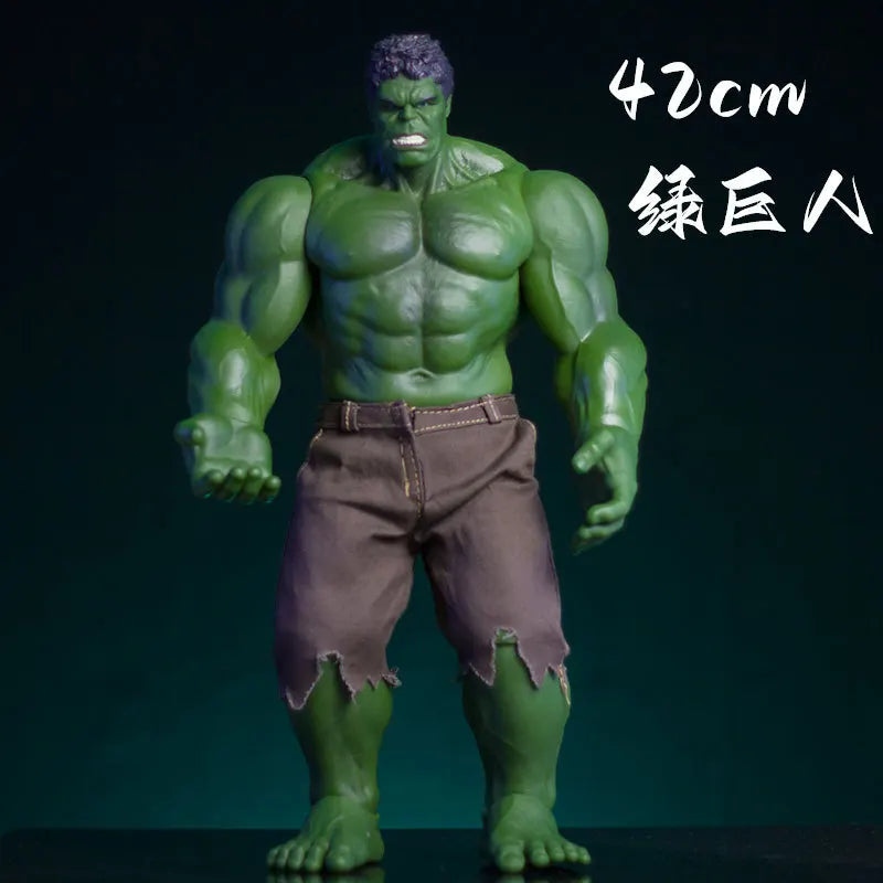 The Avengers 42cm Hulk Action Figures Anime Characters Desktop Ornaments Large Hulk Doll Model Boy Collection Toys Desk Gifts