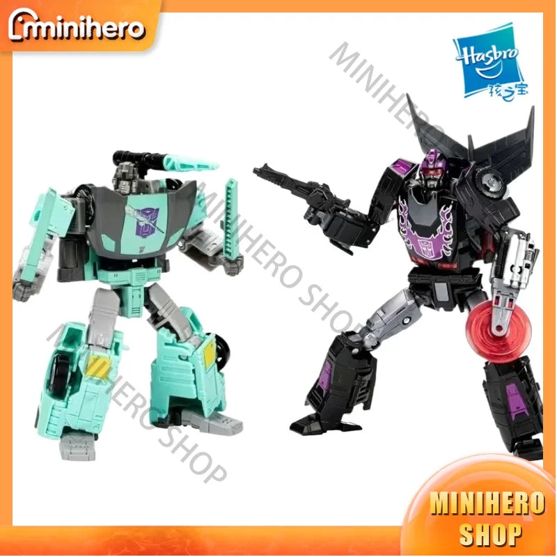 In Stock Original Hasbro Transformers Shattered Glass Rodimus Sideswipe Whisper Deluxe Class Super Action Figure Articulated