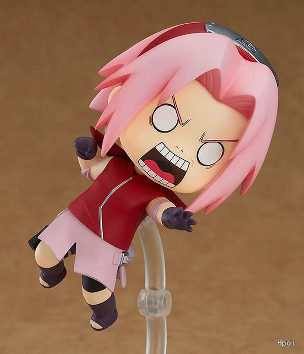 10CM Anime Naruto Shippuuden Kyuubi Haruno Sakura Figure (#872) Action Figure Model Sasuke Toy Gift Collection Doll Kakashi