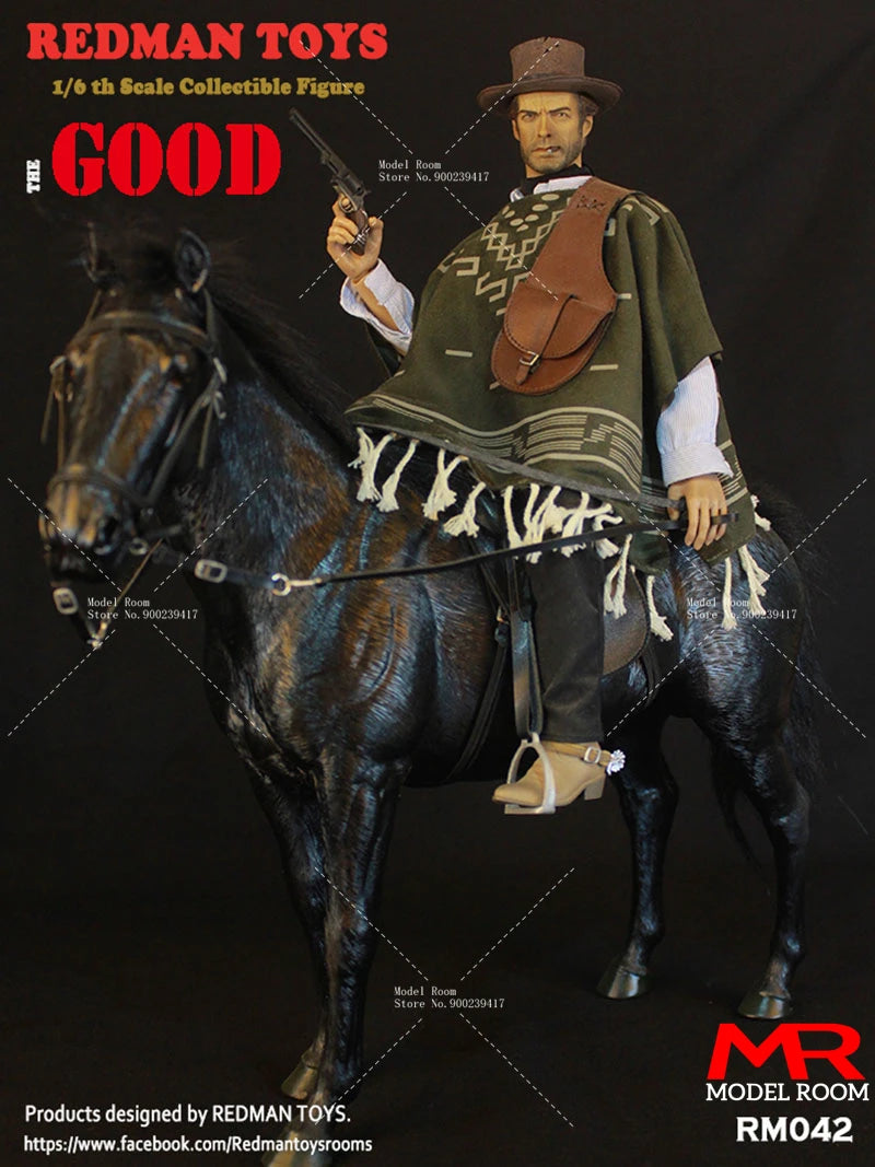 REDMAN TOYS RM042 RM043 RM044 1/6 The Western Cowboy GOOD BAD UGLY Action Figure 12'' Male Soldier Figure Collectible Model Toy