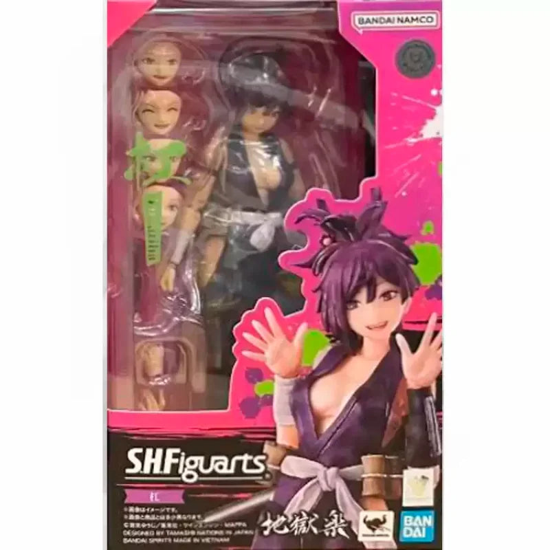 Bandai Original SHF Hell's Paradise Gabimaru The Hollow Sagiri Yamada Asaemon Yuzuriha Anime Action Figure Model Toy Boys Gift