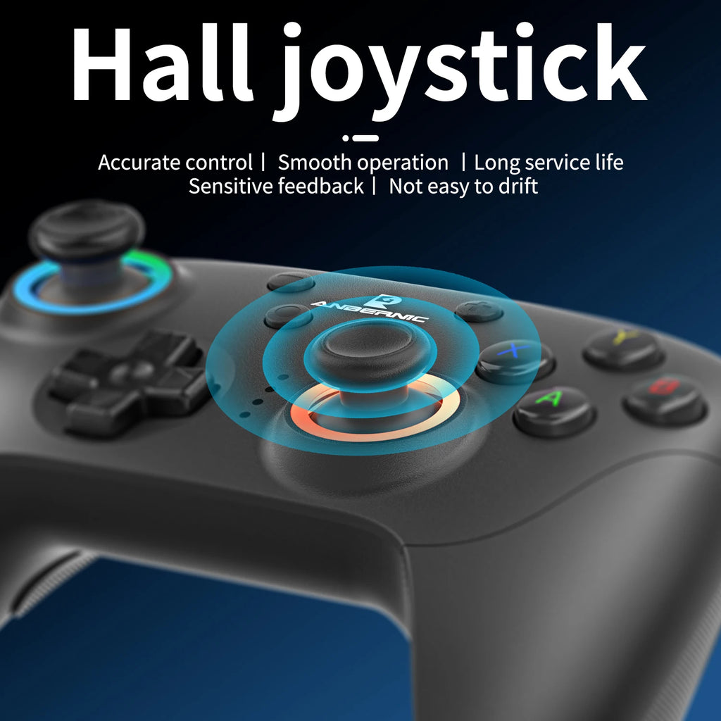 ANBERNIC RG P01 Retro Games Controller Bluetooth Wireless Wired Gamepad Hall Effect Joystick/Hall Triggers Joystick For PC Steam