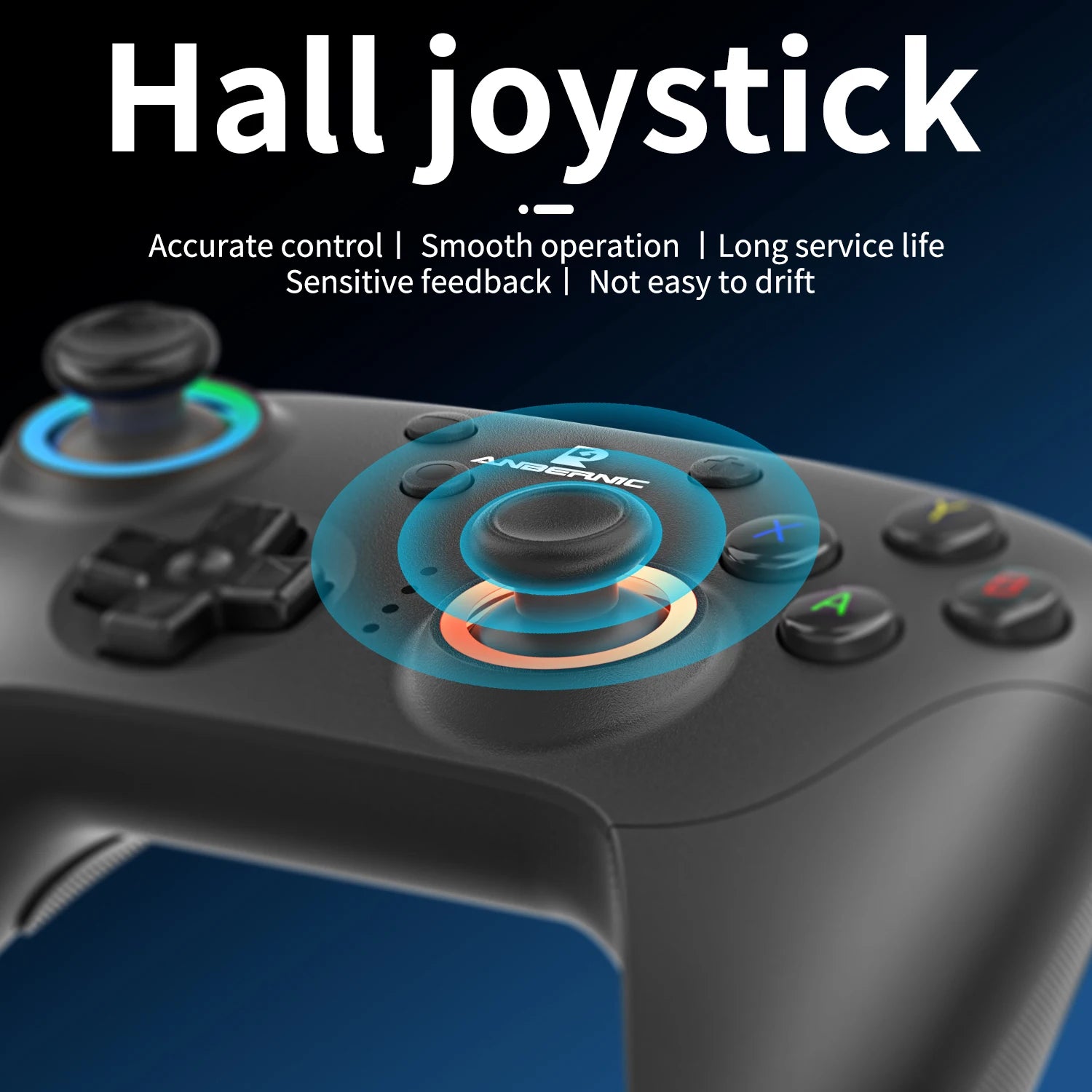 ANBERNIC RG P01 Retro Games Controller Bluetooth Wireless Wired Gamepad Hall Effect Joystick/Hall Triggers Joystick For PC Steam
