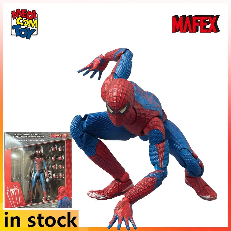 Medicom Toy Original MAFEX Finished Product Movable Series The Amazing Spider-Man 2 Action Figure Model Toys Gifts for Friend