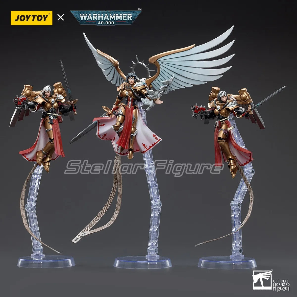 【SF】JOYTOY Warhammer 40K 1/18 Action Figure Adepta SororitasCelestine The Living Saint Model Toys Gifts Collection Ornaments