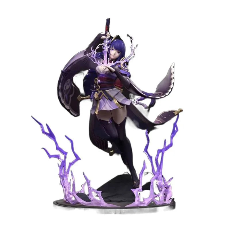 28cm Genshin Impact Beelzebul Anime Figure Raiden Shogun Gk Action Figurine Pvc Statue Model Doll Decoration Christmas Toys Gif