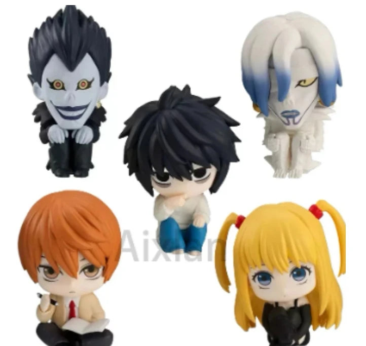 5pcs/set Anime Death Note Rem Ryuk Light Yagami L Misa Amane Cute Model Toys 5cm