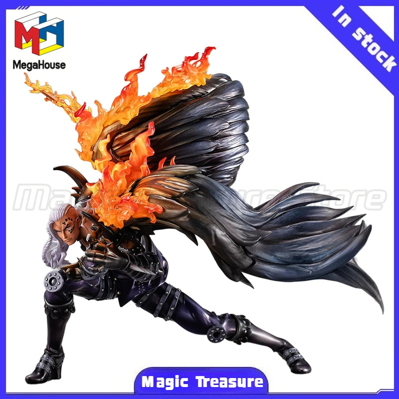 【MT】Original MegaHouse POP WA-MAXIMUM ONE PIECE Beast Pirates KING Figure Toys Collection Ornaments