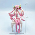 Neue japanische Anime-Figur Sakura Miku Sexy Charakter Ornamente Stuhl Kawai Auto Dekoration Sammlermodell Geburtstagsgeschenk