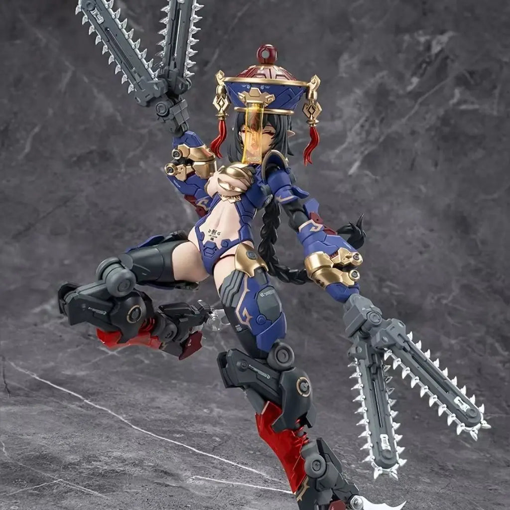 Original Hemoxian Figure Jiulian Figures Reverberation Of Medta Figurine 1/12 Zombie Girl Assembly Model Kit Collection Toy Gift