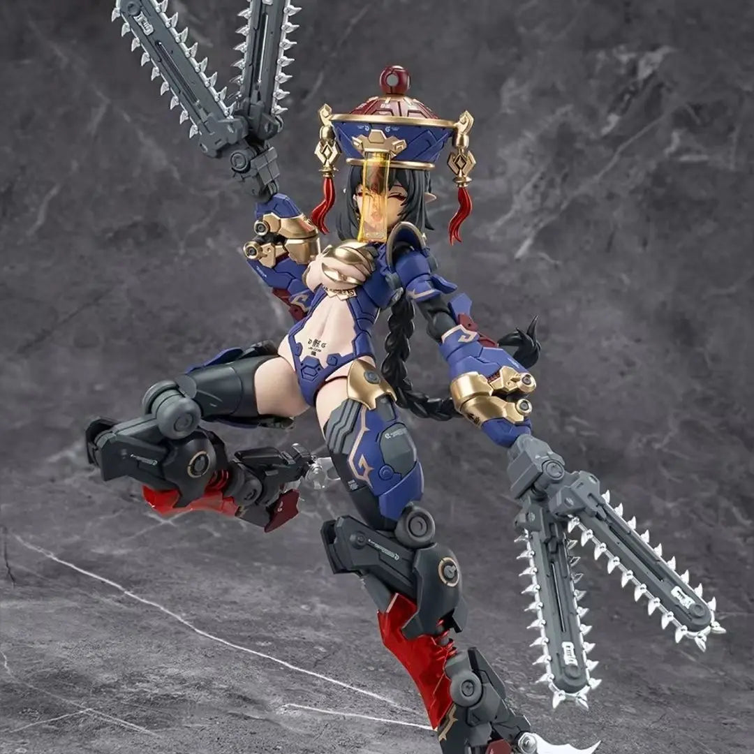 Original Hemoxian Figure Jiulian Figures Reverberation Of Medta Figurine 1/12 Zombie Girl Assembly Model Kit Collection Toy Gift