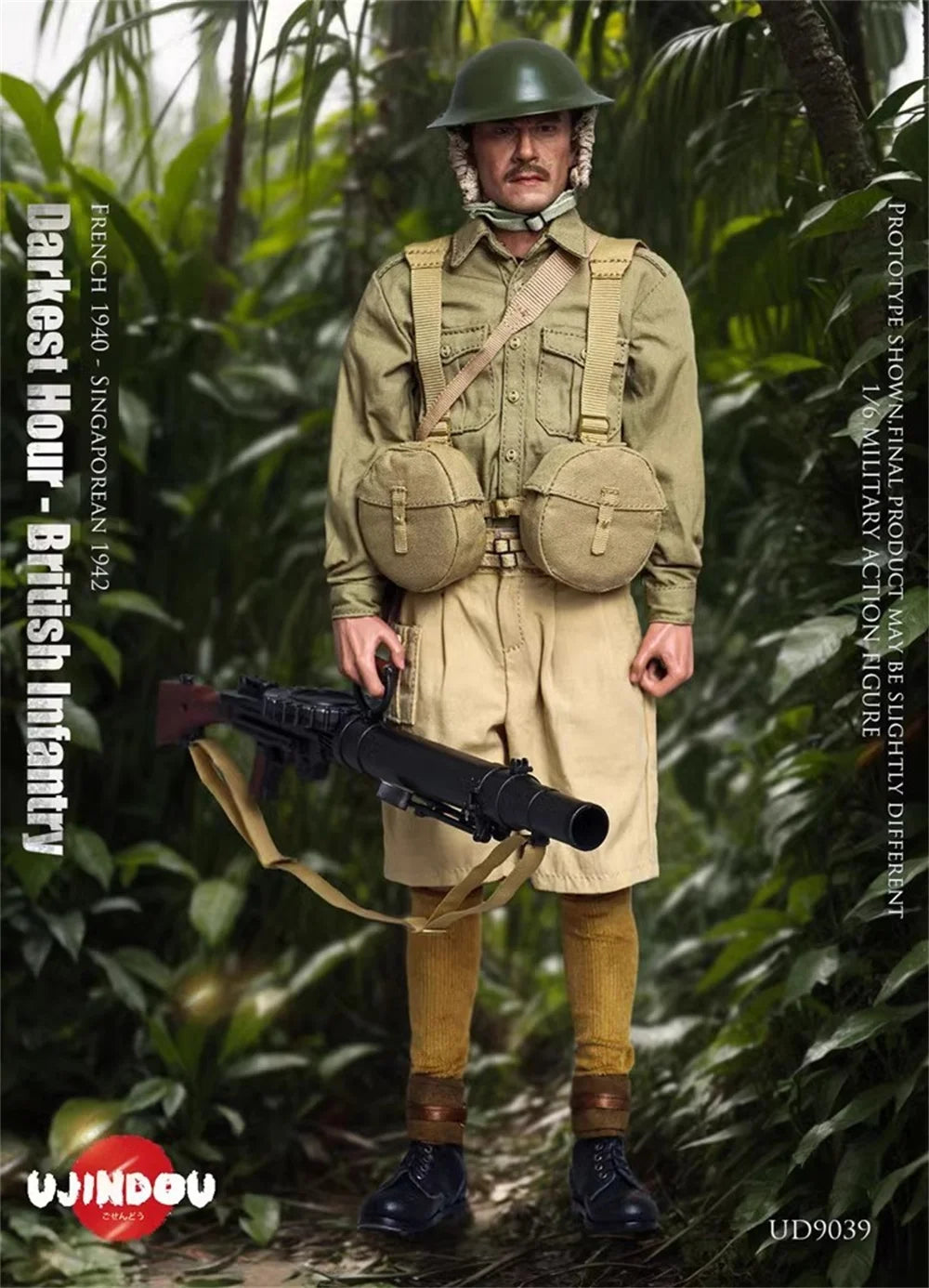 In Stock 1/6 UJINDOU UD9039 WWII British Soldier Doll New Version Full Set Action Figure For Fans Collect